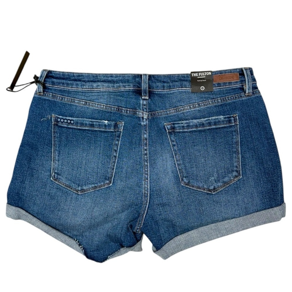 Blank NYC Distressed Cuffed Denim Shorts The Fulton Cox Size 29 & 31 - Picture 4 of 12
